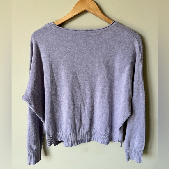 Dreamers  by Debut Crewneck Lightweight Sweater in Purple Size Medium/Large - Picture 2 of 4